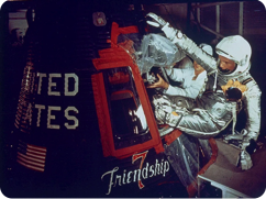 John Glenn Climbs into Friendship 7 